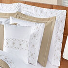 Kit Enxoval King 200 Fios Damasco Branco E Bege Enxovais Aqua