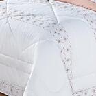 Kit Enxoval King 200 Fios Damasco Branco E Salmão Enxovais Aq