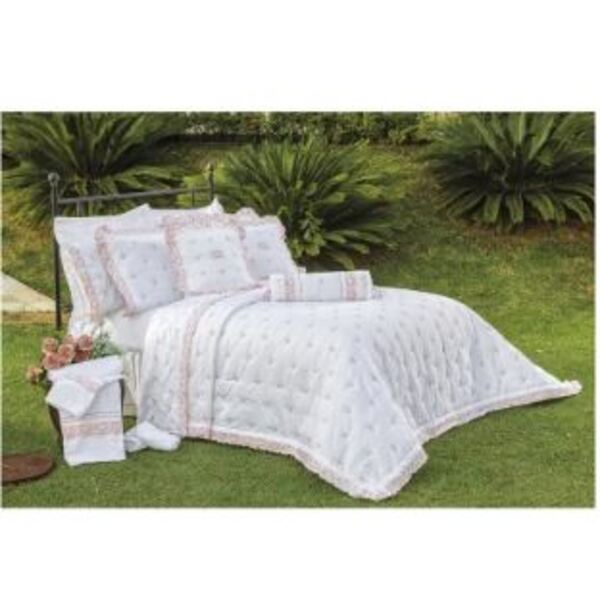 Kit Enxoval Queen Bordado 400 Fios Rivieri Branco Vilela Enxo
