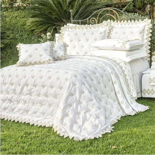 Kit Enxoval Queen Bordado 400 Fios Sensualle Branco Vilela En