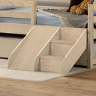 Kit Escadinha Com Escorrega Natural Para Cama Infantil Casate