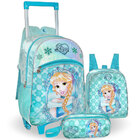 Kit Escolar Infantil Meninas Mochila De Rodinhas Alças De Cos