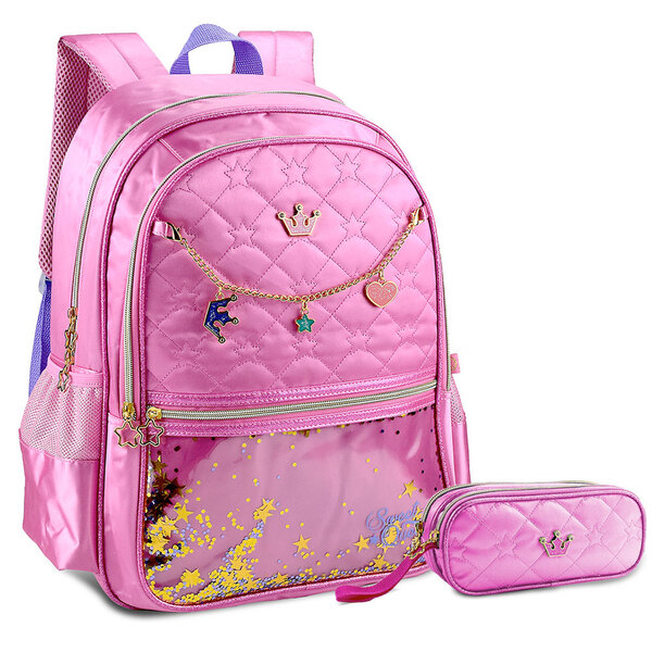 Kit Escolar Infantil Para Meninas Com Mochila De Costas E Est