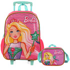 Kit Escolar Infantil Para Meninas Com Mochila De Rodinhas E L