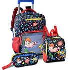Kit Escolar Infantil Para Meninos Com Mochila De Rodinhas  La