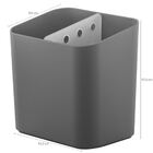 Kit Escorredor De Talheres Porta Detergente Lixeira Cozinha C