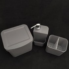 Kit Escorredor De Talheres Porta Detergente Lixeira Cozinha C