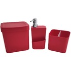 Kit Escorredor De Talheres Porta Detergente Lixeira Cozinha V