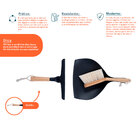 Kit Escova De Bambu E Rodo De Pia Preto - Oikos Preto U