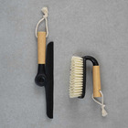 Kit Escova De Limpeza Multiuso Com Cabo De Bambu E Rodo De Pi