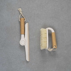 Kit Escova De Limpeza Multiuso E Rodo De Pia Dobrável Com Cab