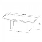 Kit Escritório 2 Peças 1 Mesa De Reunião Tamburato 200cm 1 Ar