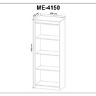 Kit Escritório 5 Peças Com 1 Escrivaninhas, 1 Gaveteiro, 1 Es