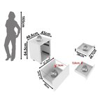 Kit Escritório 5 Peças Com 1 Escrivaninhas, 1 Gaveteiro, 1 Es