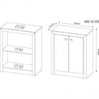 Kit Escritório 6 Peças Com Mesa Para Escritório Em L, Balcão,