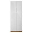 Kit Escritório Armário Alto Com Mesa Cubic Branco Caemmun