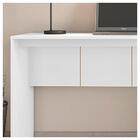 Kit Escritório Armário Alto Com Mesa Cubic Branco Caemmun