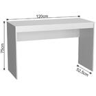 Kit Escritório B28 Com Mesa E Estante Com 6 Nichos Branco