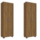 Kit Escritório Com 2 Livreiros Portas Grandes Office Freijó -