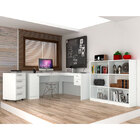 Kit Escritório Com Gaveteiro, Escrivaninha E Estante 2969 - H