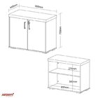 Kit Escritório Completo 1 Mesa 135cm 1 Balcão Baixo 1 Gavetei