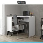 Kit Escritório Completo 4 Peças Mesa Estante Armário Pés Retr