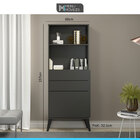 Kit Escritório Completo Mesa Estante Armário Estilo Industria