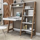 Kit Escritório Completo Urban Apo Branco E Castanho