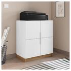 Kit Escritório Conjunto 6 Peças Branco Cubic Caemmun