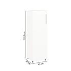 Kit Escritório Escrivaninha 1 Gaveta E Armário Branco