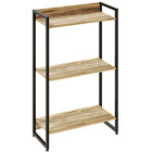 Kit Escritório Estante Areta 3 Prateleiras Mesa Industrial As