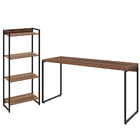 Kit Escritório Estante Areta 4 Prateleiras Com Mesa Industria