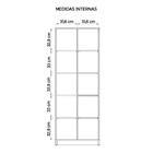 Kit Escritório Mesas E Armário Alto Cubic Cinza Caemmun