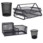 Kit Escritorio Organizaçao 4 Itens Bandeja Dupla Porta Caneta