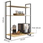 Kit Escrivaninha 1 Gaveta E Bancada Suspensa Estilo Industria