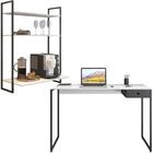 Kit Escrivaninha 1 Gaveta E Bancada Suspensa Estilo Industria