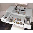 Kit Escrivaninha / Penteadeira + Banqueta Retrô Vitoria Pés P