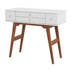 Kit Escrivaninha / Penteadeira + Banqueta Retrô Vitoria Pés P