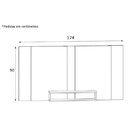 Kit Escrivaninha Com 1 Gaveta E Painel Extensível Para Tv Até
