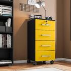 Kit Escrivaninha De Canto E Gaveteiro Gadisa Preto Trama