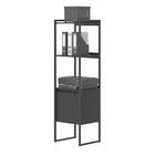 Kit Escrivaninha E Armario Nocer Preto Onix