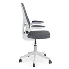 Kit Escrivaninha Hairpin Branca Com Cadeira De Escritório Môn