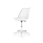 Kit Escrivaninha Hairpin Preta Com Cadeira De Escritório Leda