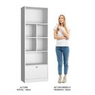 Kit Escrivaninha Livreiro 6 Nichos 1 Porta B30
