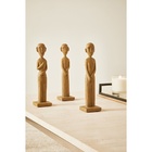 Kit Escultura Decorativa Pessoas Em Poliresina 3 Peças Mart