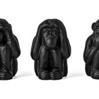 Kit Esculturas Macaco - 3 Pcs
