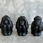 Kit Esculturas Macaco - 3 Pcs