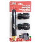 Kit Esguicho 1 Jato com 4 Peças Preto Force Line