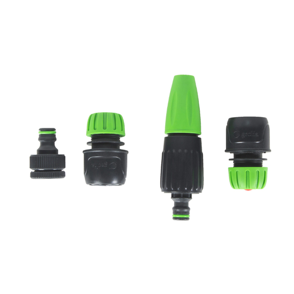 Kit Esguicho Plástico 2 Jatos 5 peças Verde Geolia