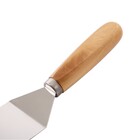 Kit Espátula Curva E Cortador De Pizza Inox Profissional Cabo